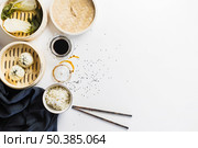 noodles near baozi soy sauce. Стоковое фото, агентство Ingram Publishing / Фотобанк Лори