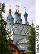 Russia Saraktash 25 May 2010: Trinity Simeon's Convent of Mercy. Cathedral of the Life-Giving Trinity. Orenburg region. Стоковое фото, фотограф Акиньшин Владимир / Фотобанк Лори