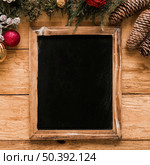frame near ornament balls snags. Стоковое фото, агентство Ingram Publishing / Фотобанк Лори