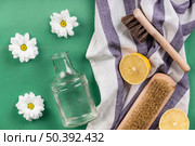homemade eco cleaning products cloth. Стоковое фото, агентство Ingram Publishing / Фотобанк Лори