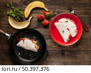 tasty brazilian food arrangement top view. Стоковое фото, агентство Ingram Publishing / Фотобанк Лори