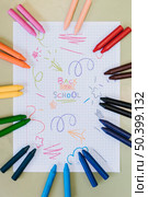 painted with crayons white paper. Стоковое фото, агентство Ingram Publishing / Фотобанк Лори
