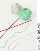 wool knitting needles. Стоковое фото, агентство Ingram Publishing / Фотобанк Лори