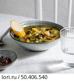 high angle bowl with delicious food. Стоковое фото, агентство Ingram Publishing / Фотобанк Лори