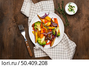 flat lay delicious local food assortment 2. Стоковое фото, агентство Ingram Publishing / Фотобанк Лори