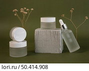 skin oil droppers face cream recipients composition. Стоковое фото, агентство Ingram Publishing / Фотобанк Лори