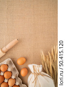 top view ingredients supplies with copy space. Стоковое фото, агентство Ingram Publishing / Фотобанк Лори