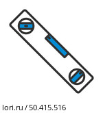Icon Of Construction Level. Editable Bold Outline With Color Fill Design. Vector Illustration. Стоковая иллюстрация, агентство Ingram Publishing / Фотобанк Лори