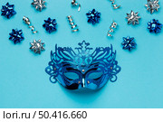 top view carnival mask with bows. Стоковое фото, агентство Ingram Publishing / Фотобанк Лори