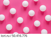 top view ping pong balls. Стоковое фото, агентство Ingram Publishing / Фотобанк Лори