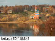 Казанско-Преображенская церковь весной, город Тутаев, Ярославская область. Стоковое фото, фотограф Илья Бесхлебный / Фотобанк Лори