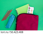 copybook watercolors stationery cases. Стоковое фото, агентство Ingram Publishing / Фотобанк Лори