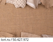 top view monochromatic colored textiles with copy space. Стоковое фото, агентство Ingram Publishing / Фотобанк Лори