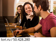 Students getting ready for final exams. Стоковое фото, агентство Ingram Publishing / Фотобанк Лори