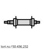 Bike Hub Icon. Editable Bold Outline With Color Fill Design. Vector Illustration. Стоковая иллюстрация, агентство Ingram Publishing / Фотобанк Лори