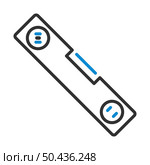 Icon Of Construction Level. Editable Bold Outline With Color Fill Design. Vector Illustration. Стоковая иллюстрация, агентство Ingram Publishing / Фотобанк Лори