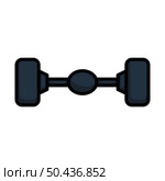 Car Rear Axle Icon. Editable Bold Outline With Color Fill Design. Vector Illustration. Стоковая иллюстрация, агентство Ingram Publishing / Фотобанк Лори