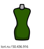 Tailor Mannequin Icon. Editable Bold Outline With Color Fill Design. Vector Illustration. Стоковая иллюстрация, агентство Ingram Publishing / Фотобанк Лори