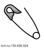 Tailor Safety Pin Icon. Editable Bold Outline With Color Fill Design. Vector Illustration. Стоковая иллюстрация, агентство Ingram Publishing / Фотобанк Лори