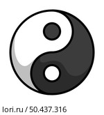 Yin And Yang Icon. Editable Bold Outline With Color Fill Design. Vector Illustration. Стоковая иллюстрация, агентство Ingram Publishing / Фотобанк Лори