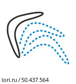 Icon Of Boomerang. Editable Bold Outline With Color Fill Design. Vector Illustration. Стоковая иллюстрация, агентство Ingram Publishing / Фотобанк Лори