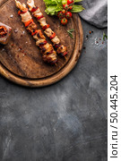 top view meat concept with copy space 2. Стоковое фото, агентство Ingram Publishing / Фотобанк Лори