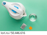 top view water tea bag copy space. Стоковое фото, агентство Ingram Publishing / Фотобанк Лори