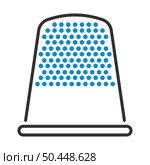 Tailor Thimble Icon. Editable Bold Outline With Color Fill Design. Vector Illustration. Стоковая иллюстрация, агентство Ingram Publishing / Фотобанк Лори