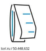 Tailor Measure Tape Icon. Editable Bold Outline With Color Fill Design. Vector Illustration. Стоковая иллюстрация, агентство Ingram Publishing / Фотобанк Лори