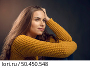 Shot of a beautiful young woman lost in thoughts. Стоковое фото, агентство Ingram Publishing / Фотобанк Лори
