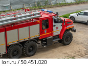 Автомобиль Пожарный Урал-4320, Урал NEXT Российский крупнотоннажный грузовой автомобиль повышенной проходимости г. Железногорск Красноярский Край. Редакционное фото, фотограф Анатолий Володин / Фотобанк Лори