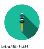 Alpinist Camalot Icon. Flat Circle Stencil Design With Long Shadow. Vector Illustration. Стоковая иллюстрация, агентство Ingram Publishing / Фотобанк Лори