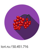 Icon Of Black Currant In Ui Colors. Flat Circle Stencil Design With Long Shadow. Vector Illustration. Стоковая иллюстрация, агентство Ingram Publishing / Фотобанк Лори