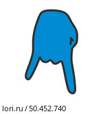 Baseball Catcher Gesture Icon. Editable Bold Outline With Color Fill Design. Vector Illustration. Стоковая иллюстрация, агентство Ingram Publishing / Фотобанк Лори