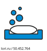 Soap-dish Icon. Editable Bold Outline With Color Fill Design. Vector Illustration. Стоковая иллюстрация, агентство Ingram Publishing / Фотобанк Лори