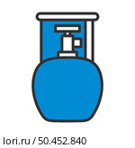 Icon Of Camping Gas Container. Editable Bold Outline With Color Fill Design. Vector Illustration. Стоковая иллюстрация, агентство Ingram Publishing / Фотобанк Лори