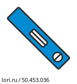 Icon Of Construction Level. Editable Bold Outline With Color Fill Design. Vector Illustration. Стоковая иллюстрация, агентство Ingram Publishing / Фотобанк Лори