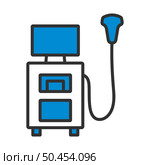 Ultrasound Diagnostic Machine Icon. Editable Bold Outline With Color Fill Design. Vector Illustration. Стоковая иллюстрация, агентство Ingram Publishing / Фотобанк Лори