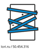 Crime Scene Door Icon. Editable Bold Outline With Color Fill Design. Vector Illustration. Стоковая иллюстрация, агентство Ingram Publishing / Фотобанк Лори