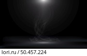 Black studio room wall background with spotlight and smoke empty space. Vector illustration. Стоковая иллюстрация, агентство Ingram Publishing / Фотобанк Лори