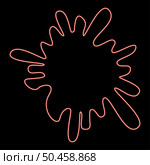 Neon blot Ink spot Paint splash red color vector illustration image flat style light. Neon blot Ink spot Paint splash red color vector illustration image flat style. Стоковая иллюстрация, агентство Ingram Publishing / Фотобанк Лори