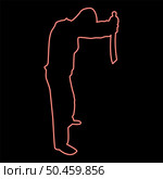 Neon man with sword machete from above Cold weapons in hand military man Soldier Serviceman in various positions Hunter with knife Fight poses Strong defender Warrior concept Weaponry Standing red color vector illustration image flat style light. Neon man with sword machete from above Cold weapons in hand military man Soldier Serviceman in positions Hunter with knife Fight poses Strong defender Warrior concept Weaponry Stand red color vector illustration image flat style. Стоковая иллюстрация, агентство Ingram Publishing / Фотобанк Лори