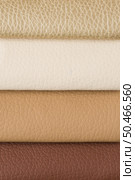 Closeup detail of brown leather sampler. Стоковое фото, агентство Ingram Publishing / Фотобанк Лори