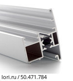 Aluminum profile accessory isolated on white background. Стоковое фото, агентство Ingram Publishing / Фотобанк Лори