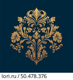 Damask baroque ornament. Ornate element for design in Victorian style. It can be used for decorating of wedding invitations, greeting cards, decoration for bags and clothes.Vector illustration. Стоковая иллюстрация, агентство Ingram Publishing / Фотобанк Лори