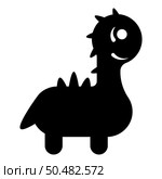 Funny dragon cute character dinosaur dino icon black color vector illustration image flat style simple. Funny dragon cute character dinosaur dino icon black color vector illustration image flat style. Стоковая иллюстрация, агентство Ingram Publishing / Фотобанк Лори