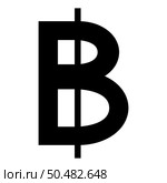 Symbol Baht Thailand money cash currency sign icon black color vector illustration image flat style simple. Symbol Baht Thailand money cash currency sign icon black color vector illustration image flat style. Стоковая иллюстрация, агентство Ingram Publishing / Фотобанк Лори