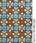 Old Traditional Portuguese azulejos, painted ceramic tilework. Стоковое фото, агентство Ingram Publishing / Фотобанк Лори