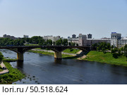 Мост Кирова в городе Витебск в Белоруссии. Редакционное фото, фотограф Максим Соколов / Фотобанк Лори