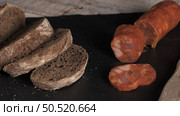 Bread and sausage. traditional ingredients for caldo verde are potatoes, collard greens, olive oil and salt. Additionally garlic or onion may be added. Стоковое фото, агентство Ingram Publishing / Фотобанк Лори